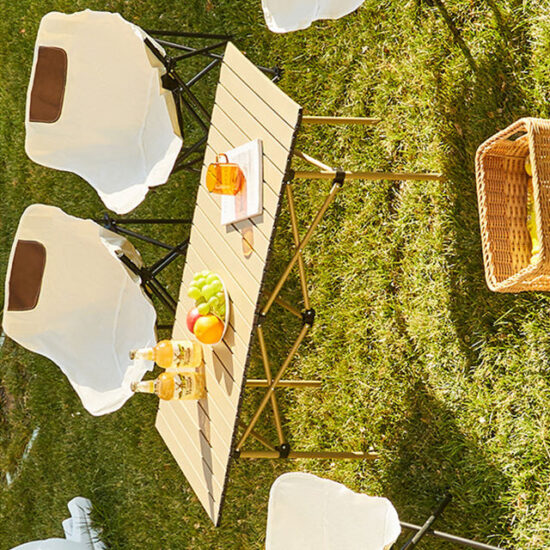 Foldable Outdoor Picnic Table and Chair Set for Camping and Events