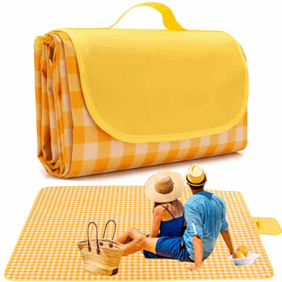 80x60 Extra Large Foldable Waterproof Picnic Blanket for Beach and Camping
