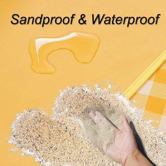 80x60 Extra Large Foldable Waterproof Picnic Blanket for Beach and Camping