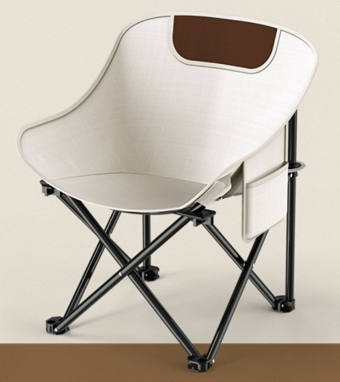 Carbon Steel Outdoor Folding Chair and Table Set for Camping and Garden