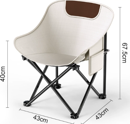 Carbon Steel Outdoor Folding Chair and Table Set for Camping and Garden