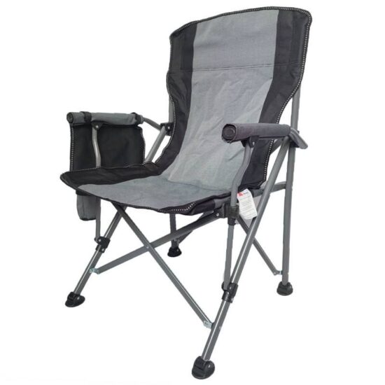  Large Portable Outdoor Folding Chair with Armrests for Camping & Fishing