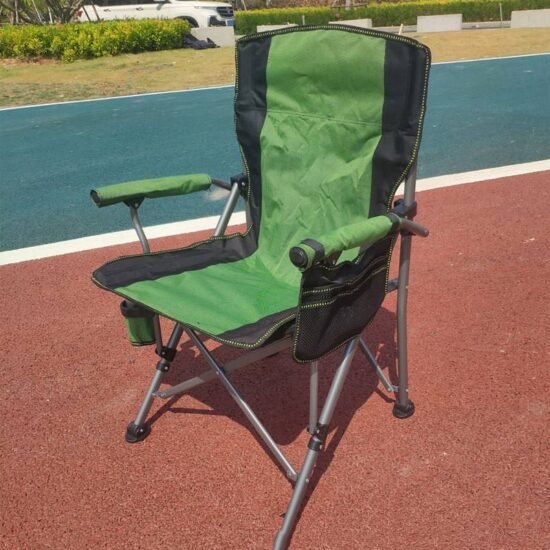  Large Portable Outdoor Folding Chair with Armrests for Camping & Fishing