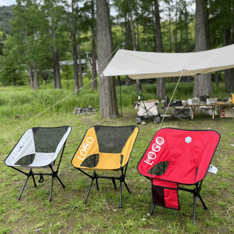 Portable outdoor folding moon chair with Oxford fabric