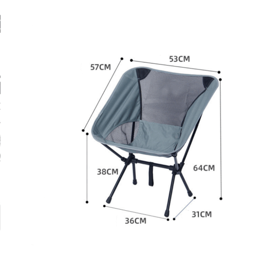 Portable outdoor folding moon chair with Oxford fabric