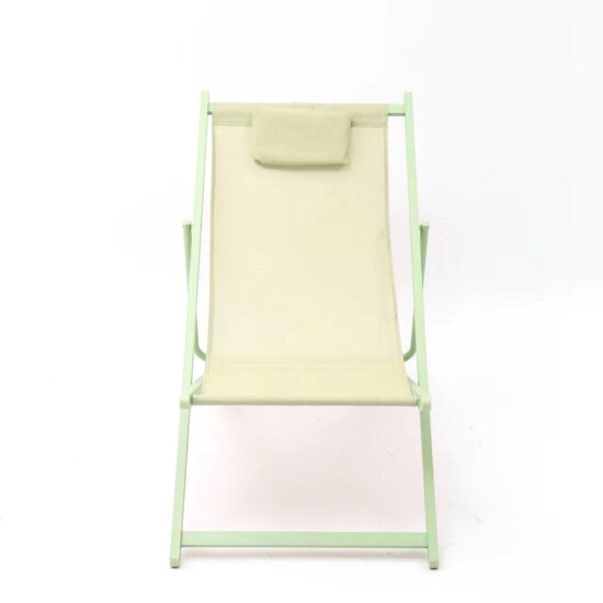 5-Position Adjustable Folding Recliner Chair for Beach and Camping