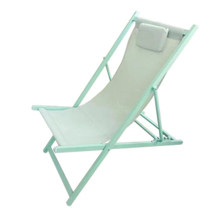 5-Position Adjustable Folding Recliner Chair for Beach and Camping