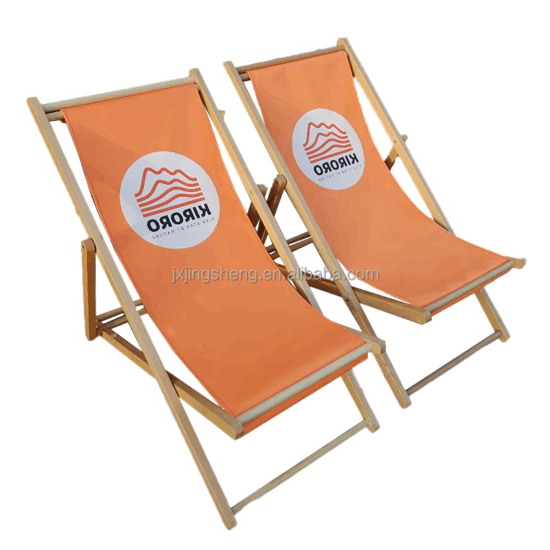 Folding Wooden Beach Chair Outdoor Portable Furniture for Patio and Travel