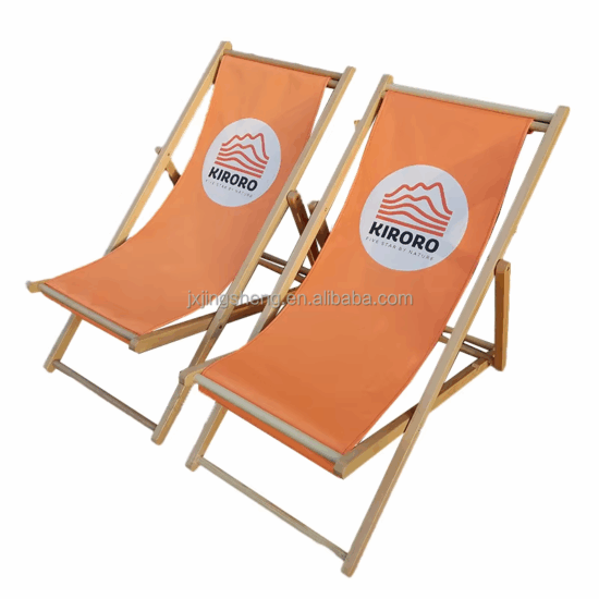 Folding Wooden Beach Chair Outdoor Portable Furniture for Patio and Travel