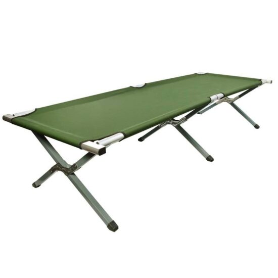 Heavy Duty Outdoor Camouflage Folding Camping Cot for Adults