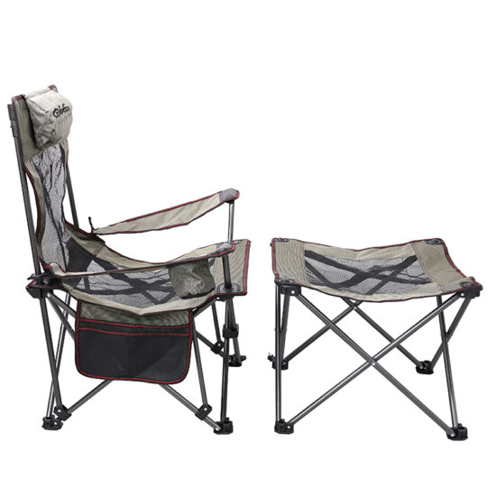 Multifunctional Folding Recliner Chair with Footrest for Outdoor Camping