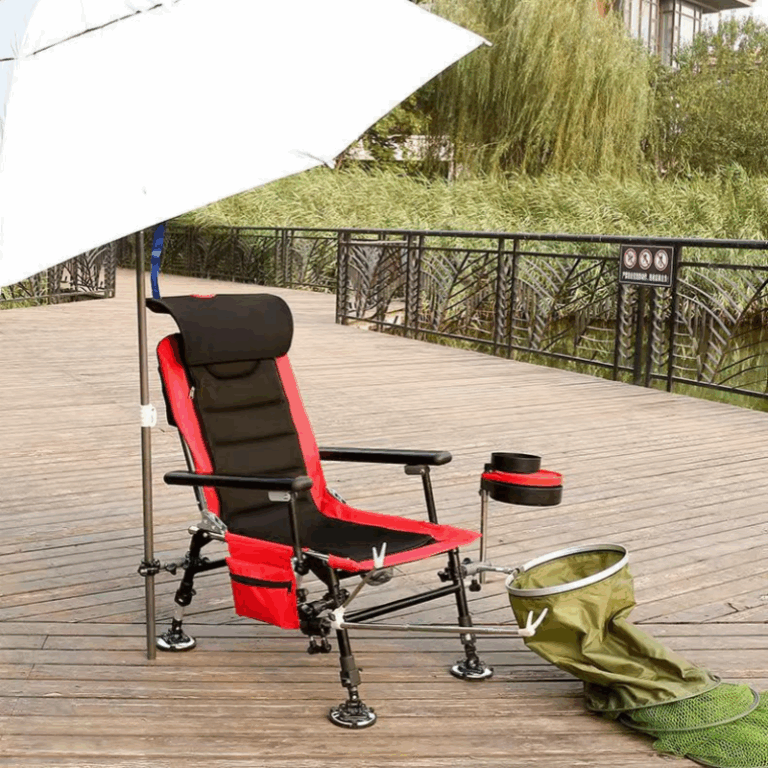 Portable Fishing Camping Moon Chair, Oxford Fabric, 150KG Capacity