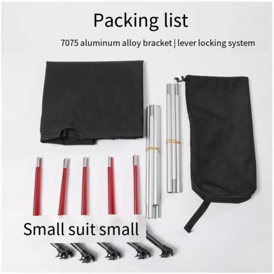 Lightweight Aluminum Folding Single Camping Bed for Outdoor and Beach