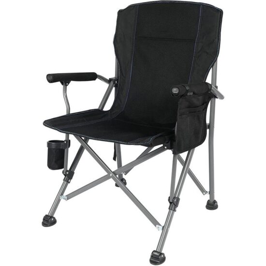 Heavy Duty Oversized Folding Camping Chair with High Back and Hard Arms