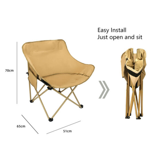 Custom outdoor folding chair and table set for camping and picnic