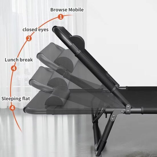 Portable Folding Camping Cot Chair for Adults Outdoor Sleeping
