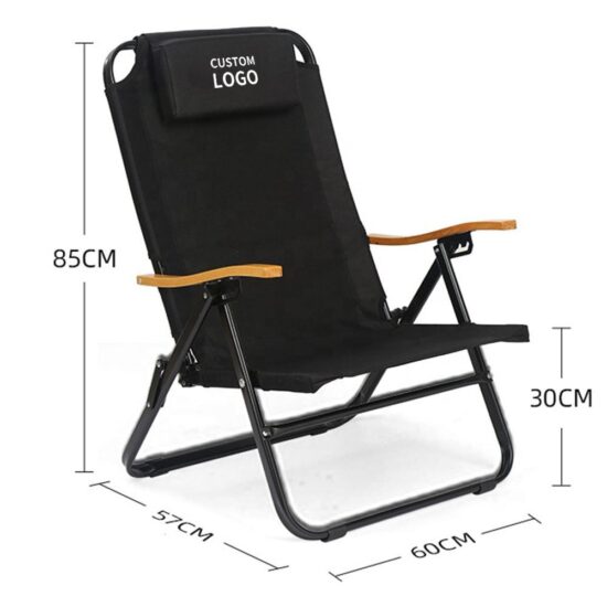 Portable folding recliner chair for outdoor use, customizable design for sitting and lying