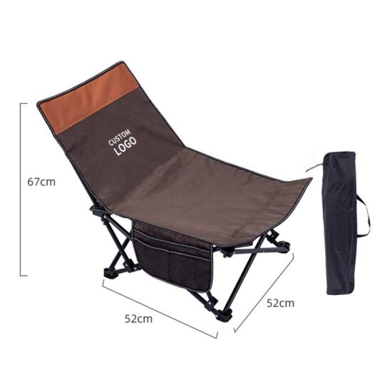  Lightweight Folding Reclining Lounge Chair with Adjustable Headrest