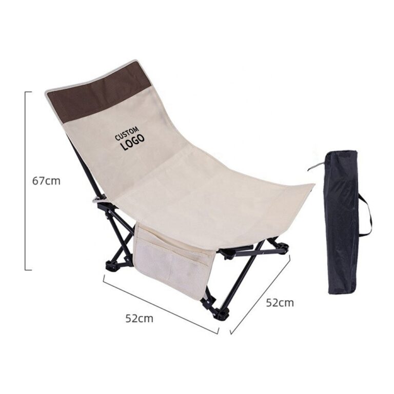Lightweight Folding Reclining Lounge Chair with Adjustable Headrest