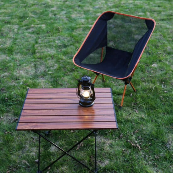 Portable moon folding chair for camping and outdoor use