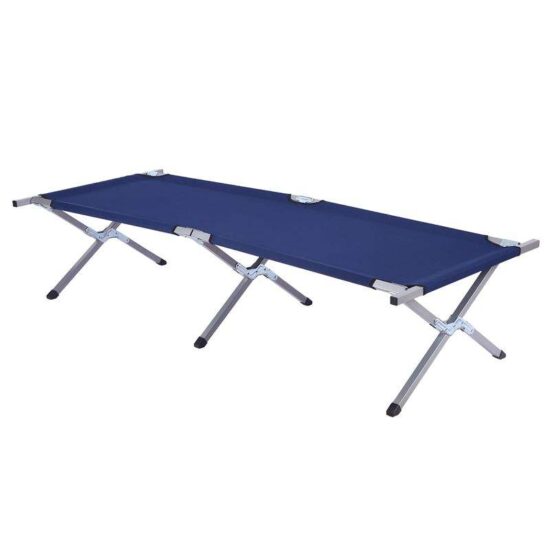 Portable Multifunctional Folding Camp Bed with Aluminum Frame for Indoor and Outdoor