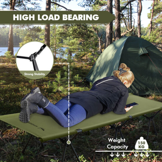 KingGear Ultralight Adjustable Folding Camping Cot