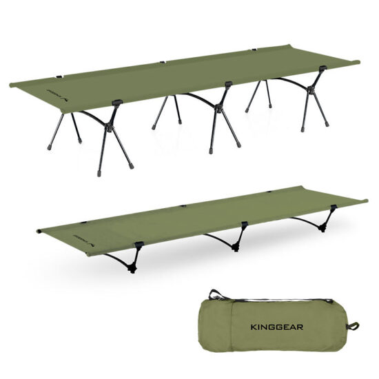 KingGear Ultralight Adjustable Folding Camping Cot