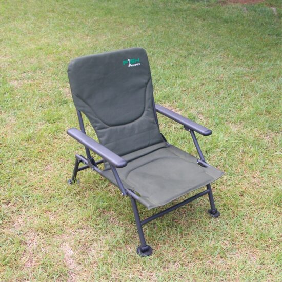 Selco Portable Foldable Recliner Camping Fishing Chair with Adjustable Recline