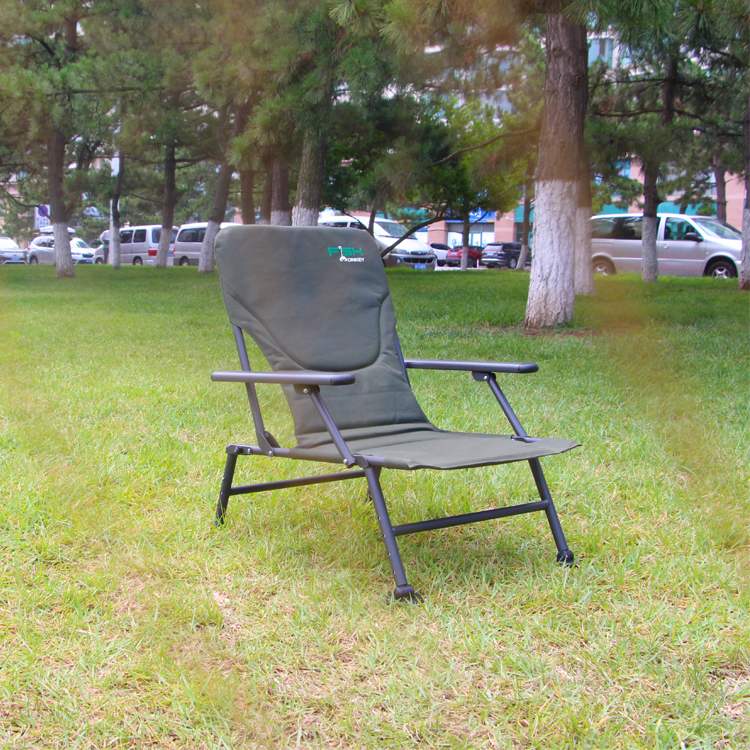 Selco Portable Foldable Recliner Camping Fishing Chair with Adjustable Recline