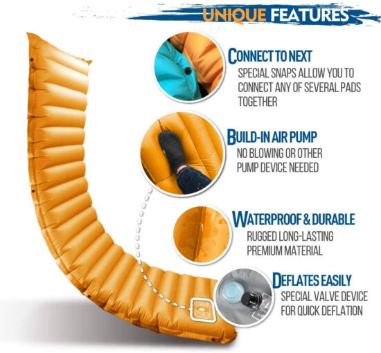 Lightweight Self-Inflating Camping Sleeping Mat Outdoor Air Mattress