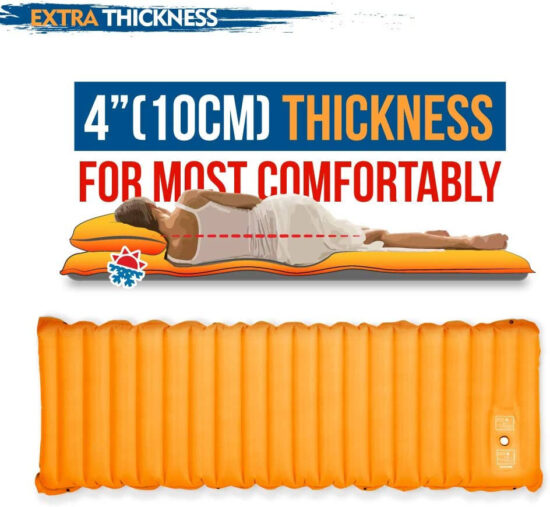  Lightweight Self-Inflating Camping Sleeping Mat Outdoor Air Mattress