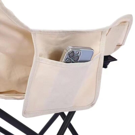 Space Travel folding moon recliner chair with backrest for camping and beach