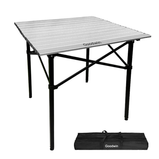 Tariff Reduction Custom Outdoor Picnic Camping Aluminum Folding Square Table Camping Table