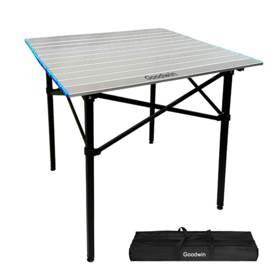 Tariff Reduction Custom Outdoor Picnic Camping Aluminum Folding Square Table Camping Table