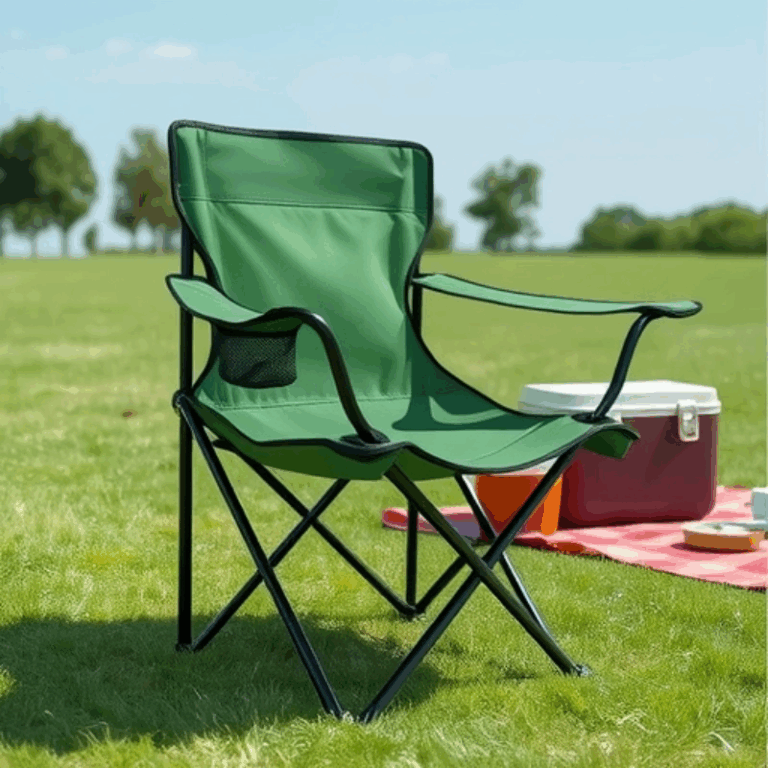 Ultra-Light Folding Camping Chair with Beverage Holder