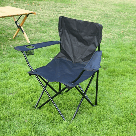  Ultra-Light Folding Camping Chair with Beverage Holder