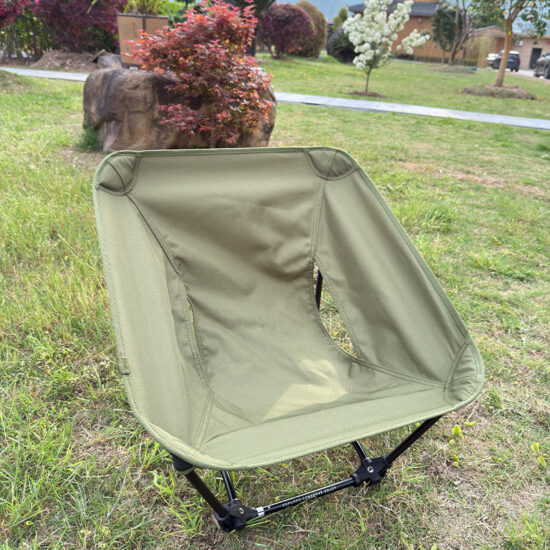 Ultralight aluminum folding moon chair for outdoor camping