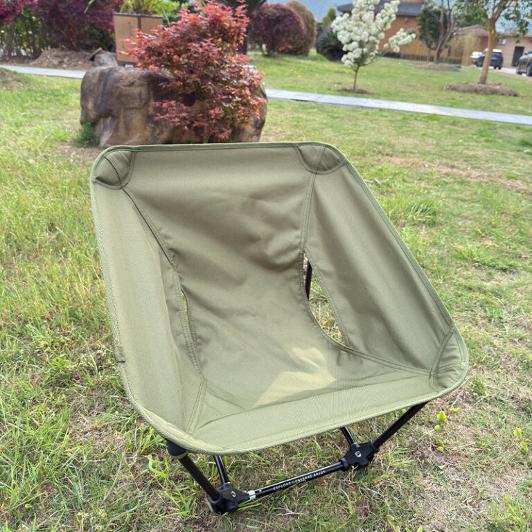 Ultralight aluminum folding moon chair for outdoor camping