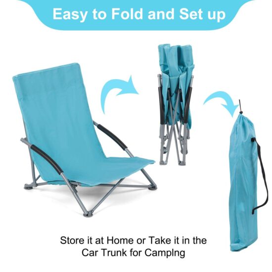 Ultralight Folding Beach Camping Chair for Outdoor Use