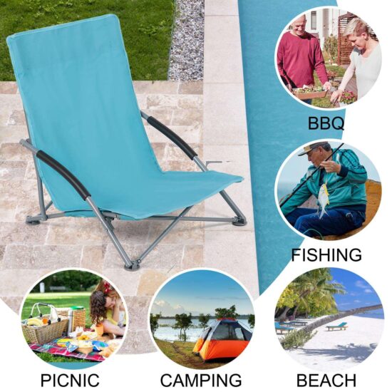 Ultralight Folding Beach Camping Chair for Outdoor Use