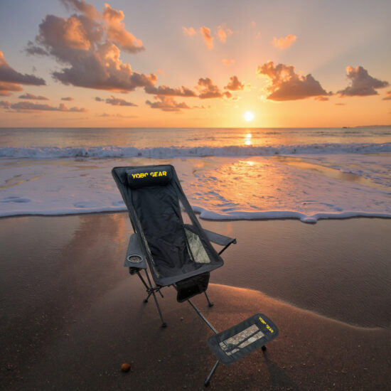 Ultralight Highback 7075 Alu Folding Moon Chair for Fishing and Camping