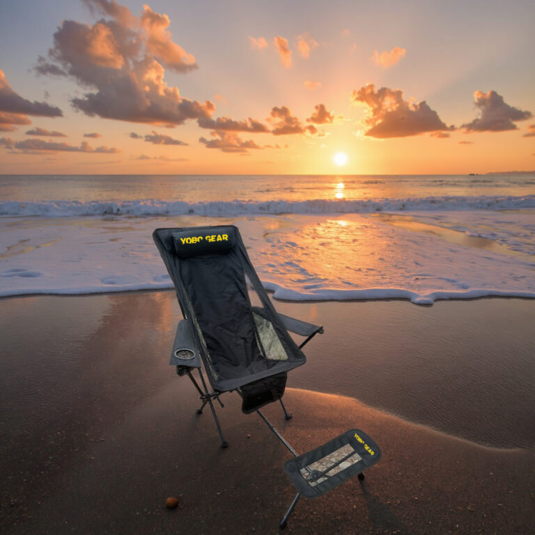 Ultralight Highback 7075 Alu Folding Moon Chair for Fishing and Camping