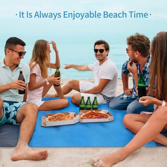 Custom Waterproof Portable Pocket Camping Picnic Blanket Foldable Lightweight Beach Mat