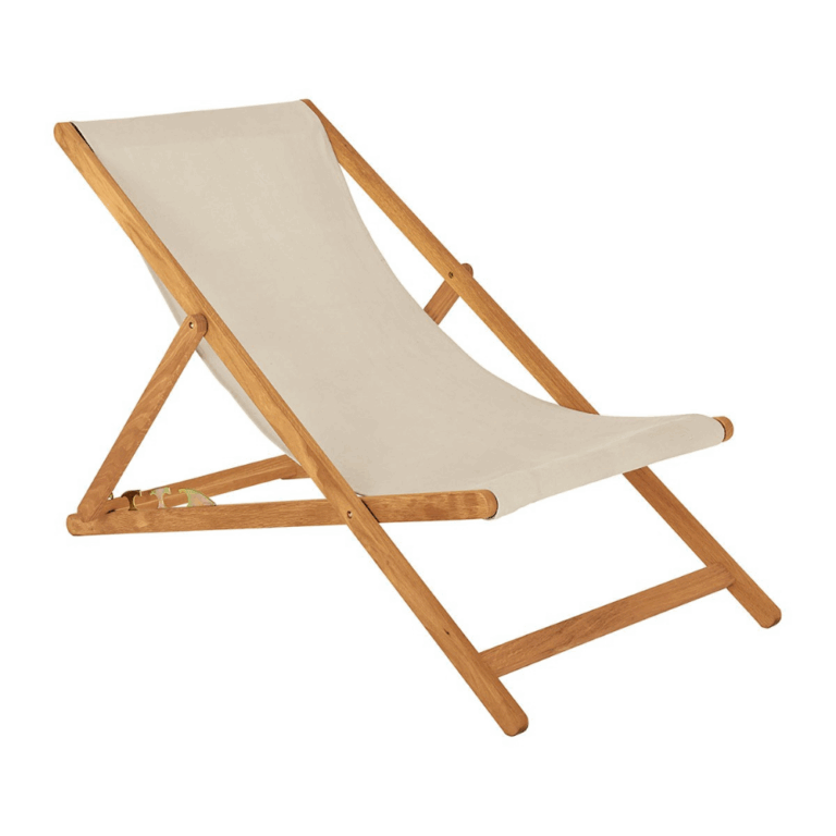 Custom hardwood folding wood beach chair with logo