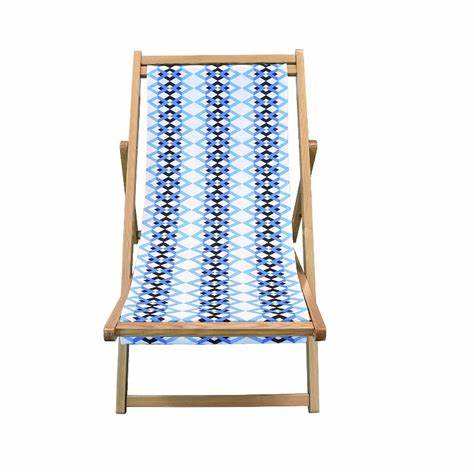 Custom hardwood folding wood beach chair with logo