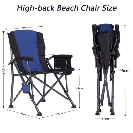 YILU Portable Folding Camping Chair for Outdoor and Beach Use