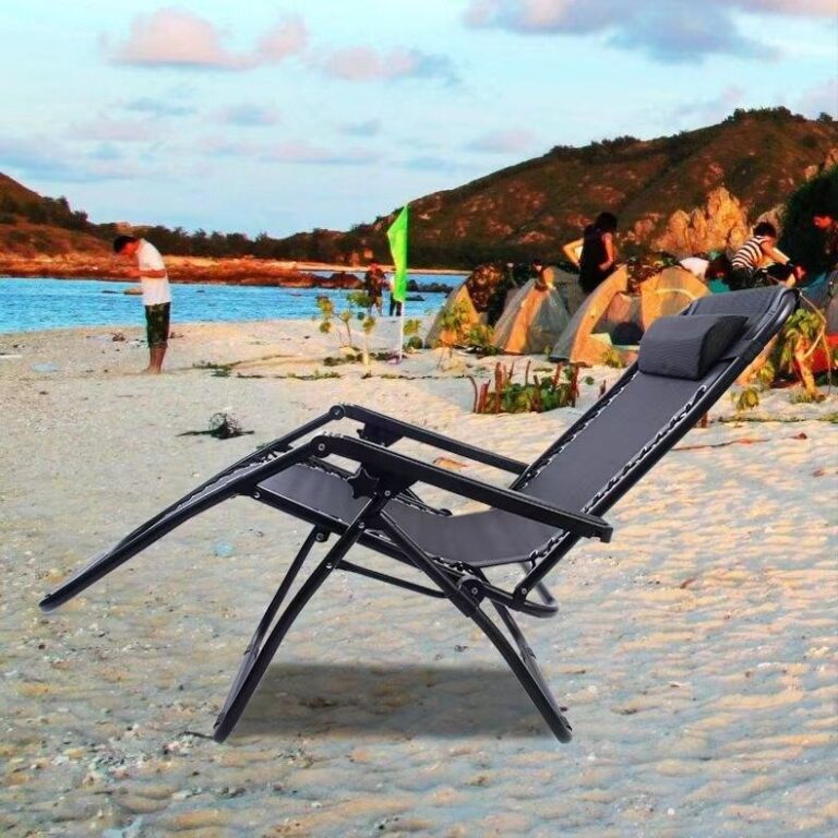 Zero gravity lounge chair, adjustable reclining folding patio chair for outdoor use
