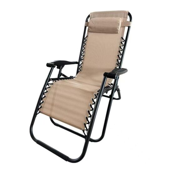 Zero gravity lounge chair, adjustable reclining folding patio chair for outdoor use